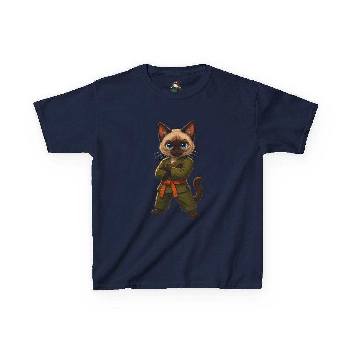 Orange Belt Siamese Kids Tee