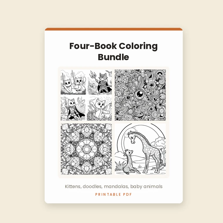 Four-Book Coloring Bundle